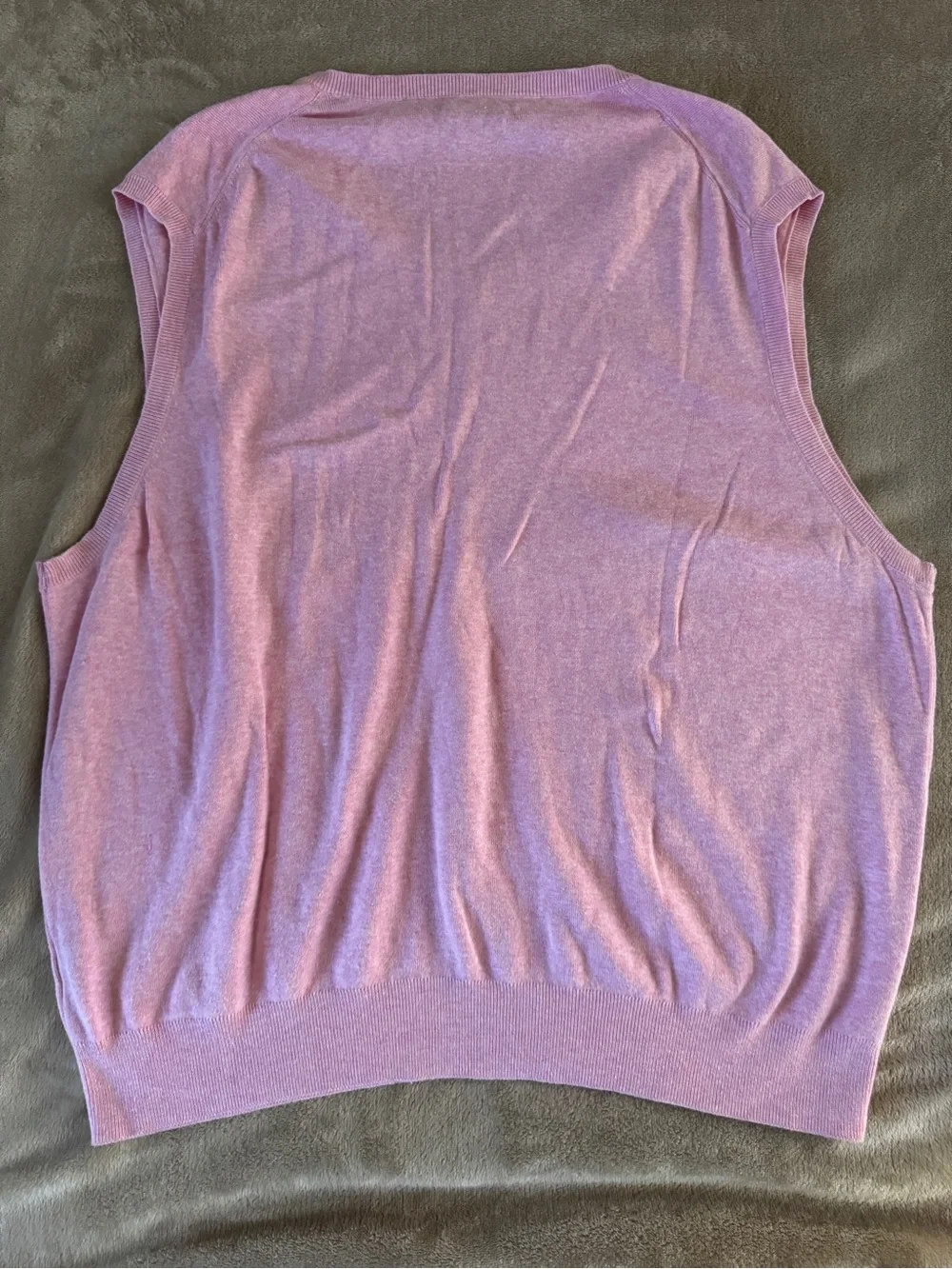 Polo Ralph Lauren Pink Pima Cotton Sweater Vest XXL Preppy Cottagecore Golf